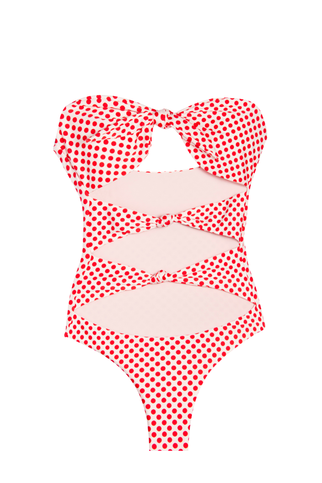Carla One Piece - Mini polka Red