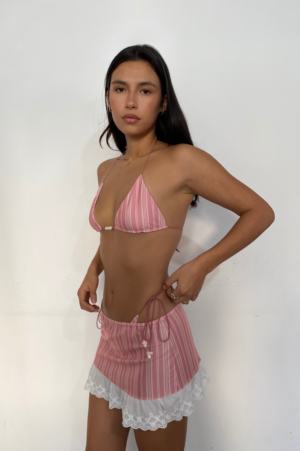 Capri mini-skirt - Sunset Stripes