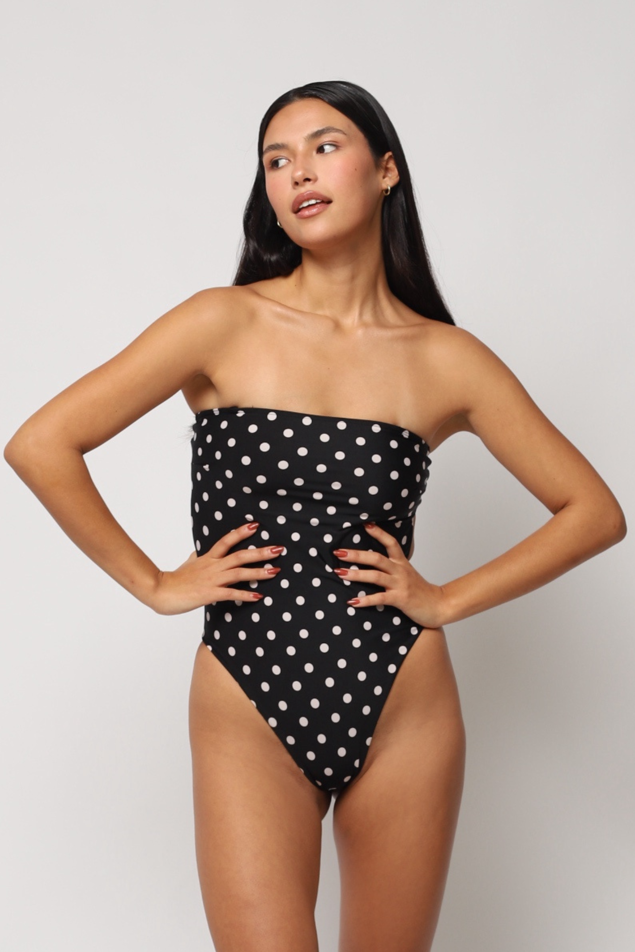 Sabrina One Piece - Polka dot White