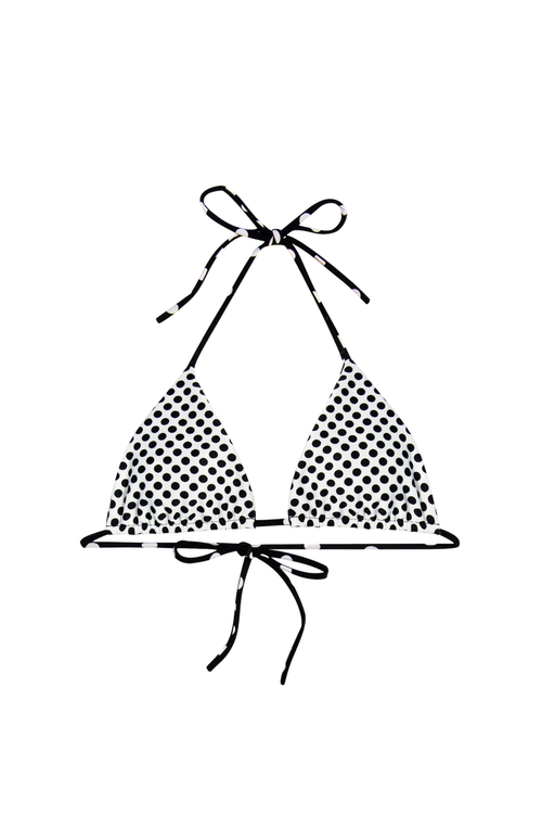 Alexis Top - Polka dot White reversible Mini polka Black