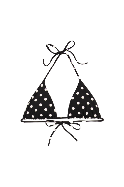 Alexis Top - Polka dot White reversible Mini polka Black