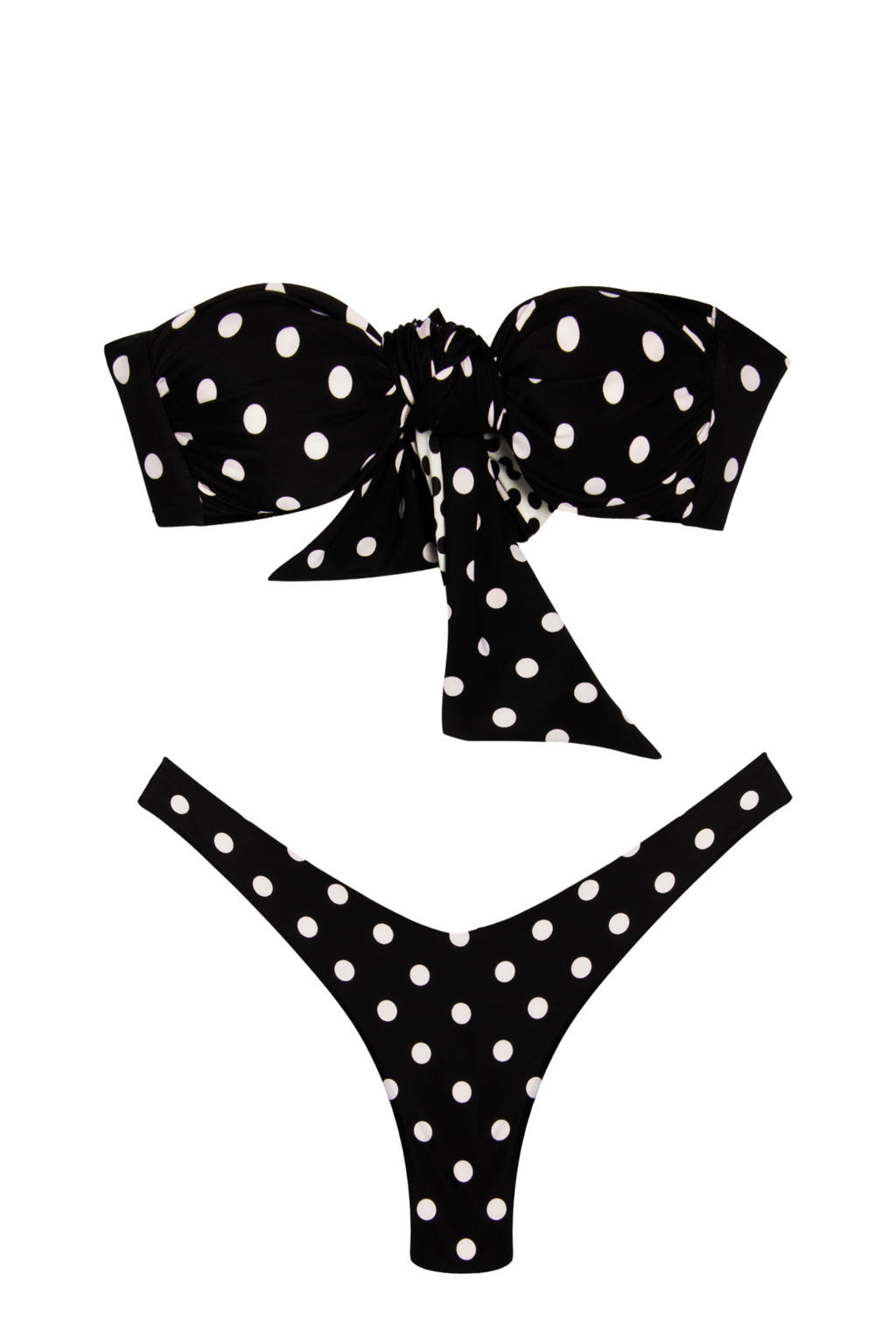 Emily Top - Polka dot White reversible Mini polka Black