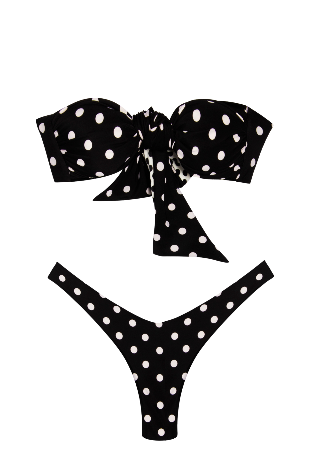 Emily Top - Polka dot White reversible Mini polka Black