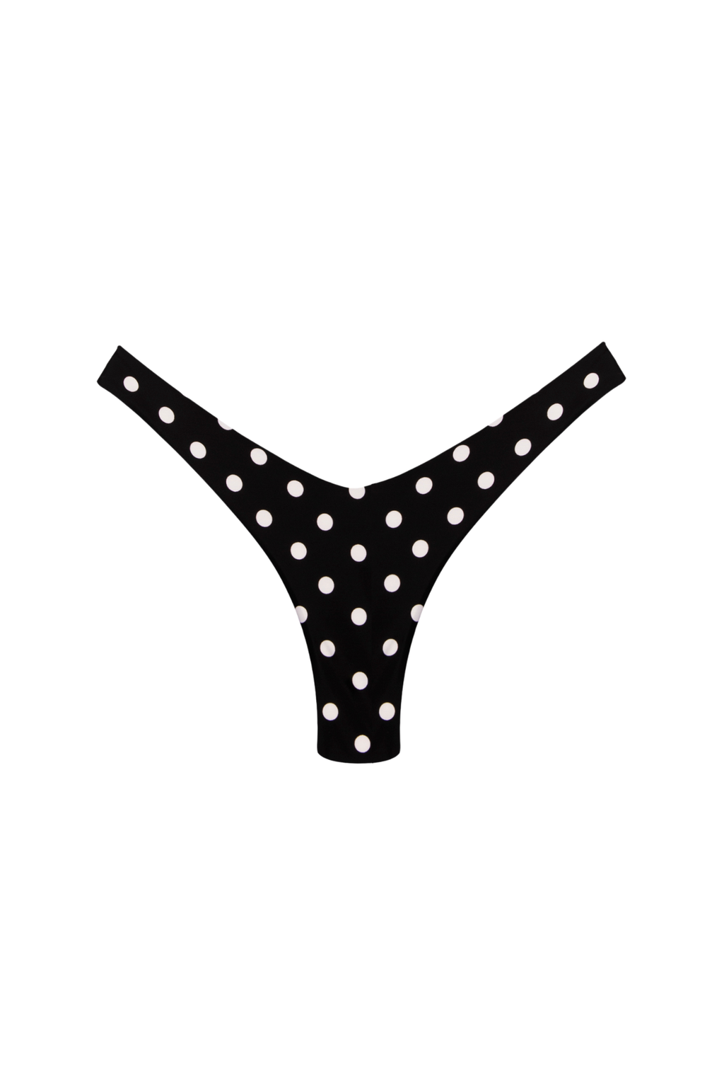 Monica Bottom - Polka dot White reversible Mini polka Black