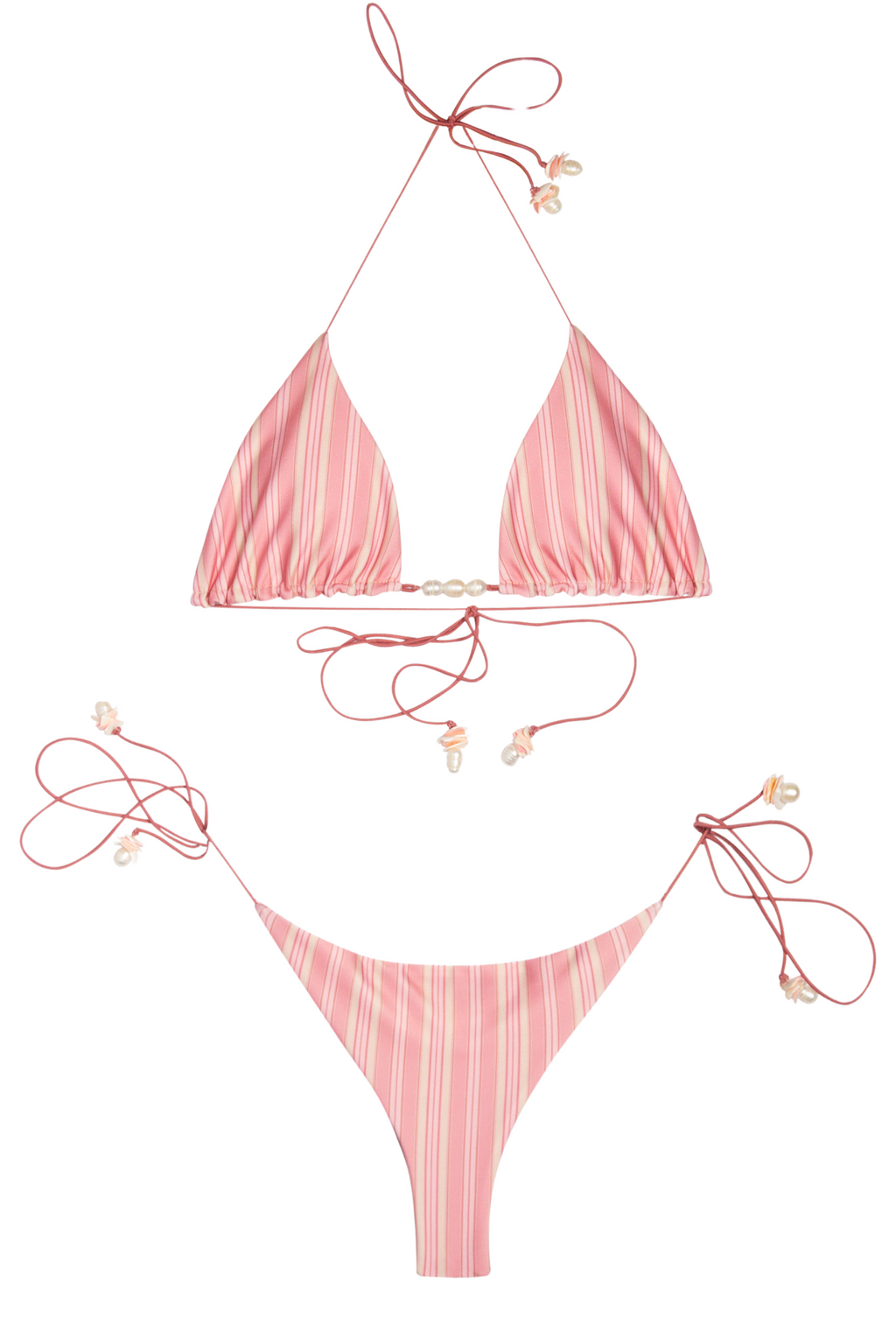 Lili bikini top - Sunset Stripes