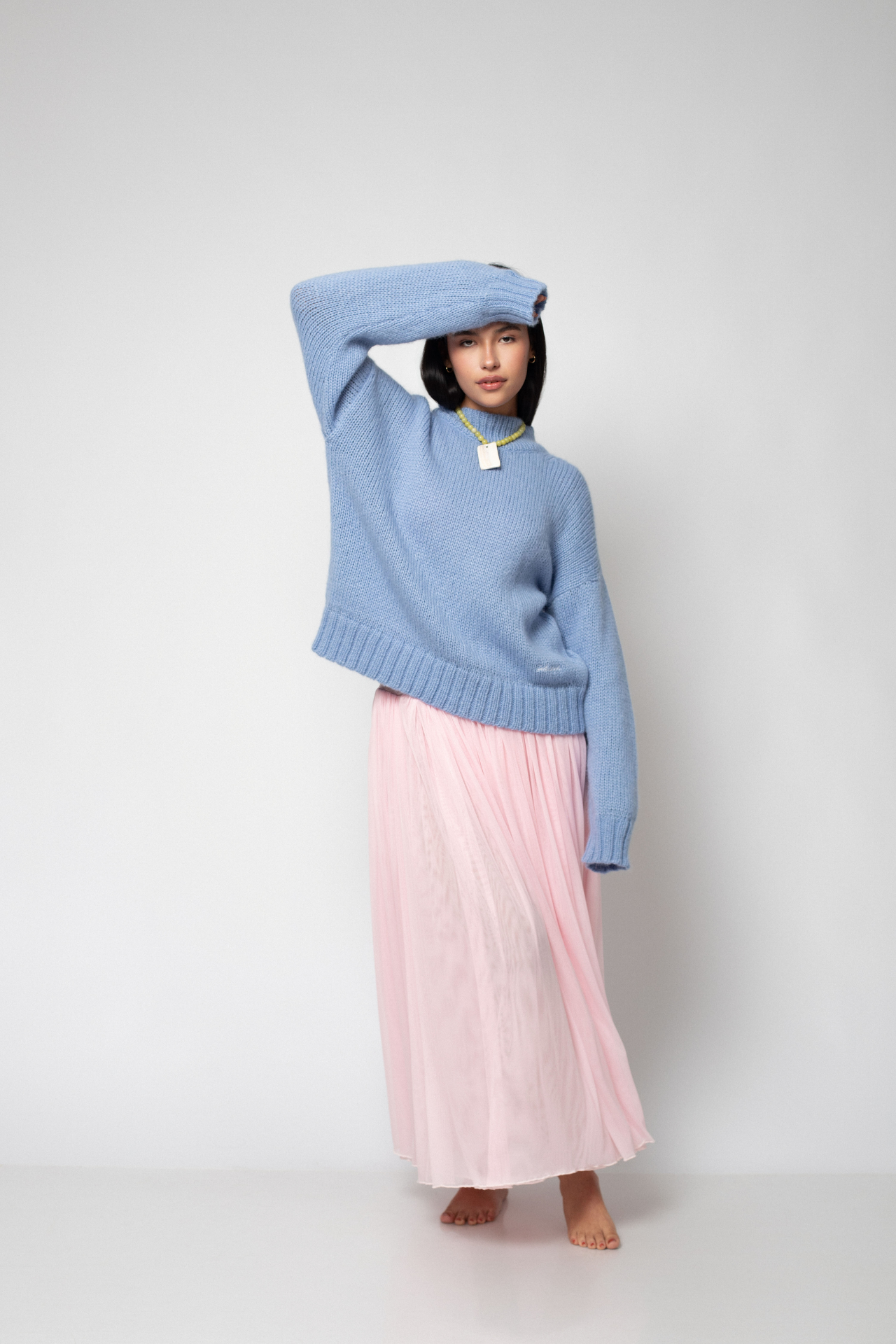 ETEN BOYFRIEND SWEATER - BABY BLUE