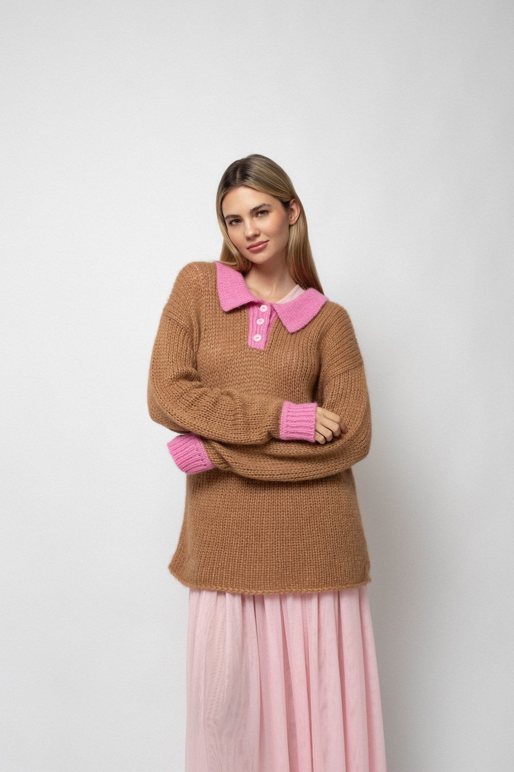 PISCO HUSBAND SWEATER - BROWN