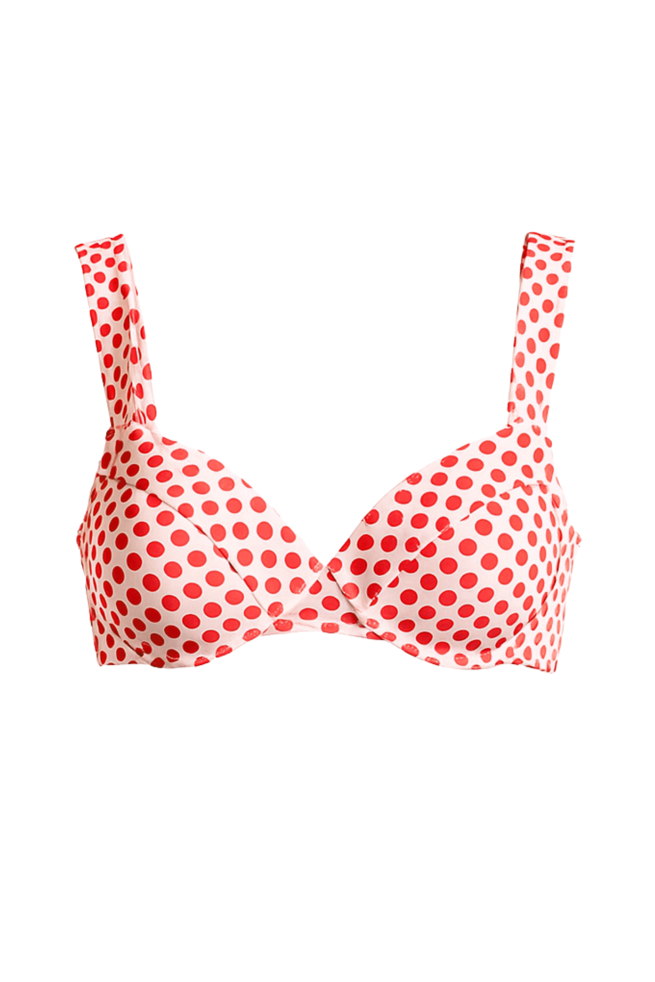 Diana Bikini Top - Mini polka Red